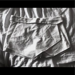 White Zara skort.